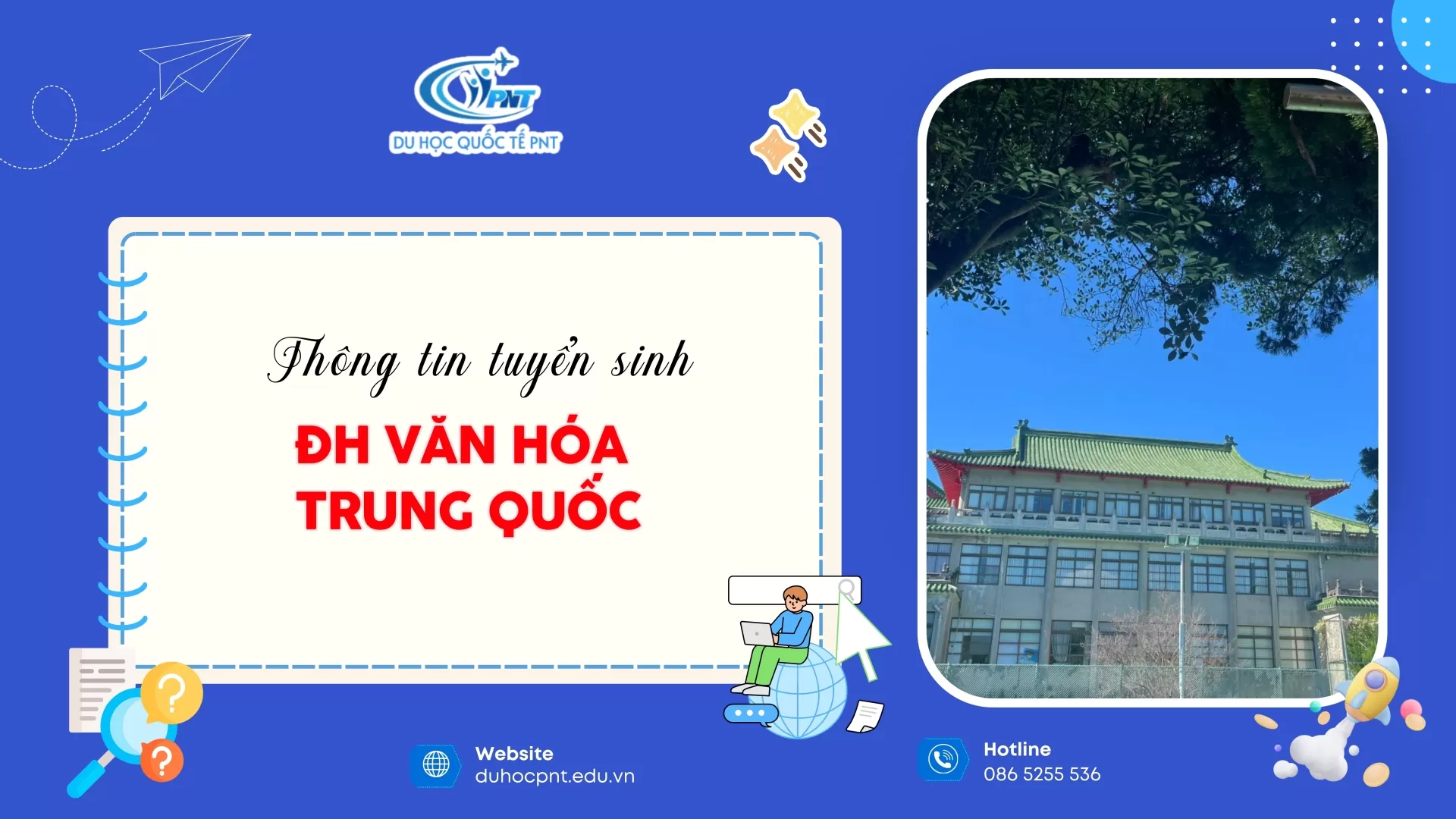 THÔNG TIN TUYỂN SINH HỆ 1+4 ĐẠI HỌC VĂN HOÁ TRUNG QUỐC KỲ THÁNG 9/2026