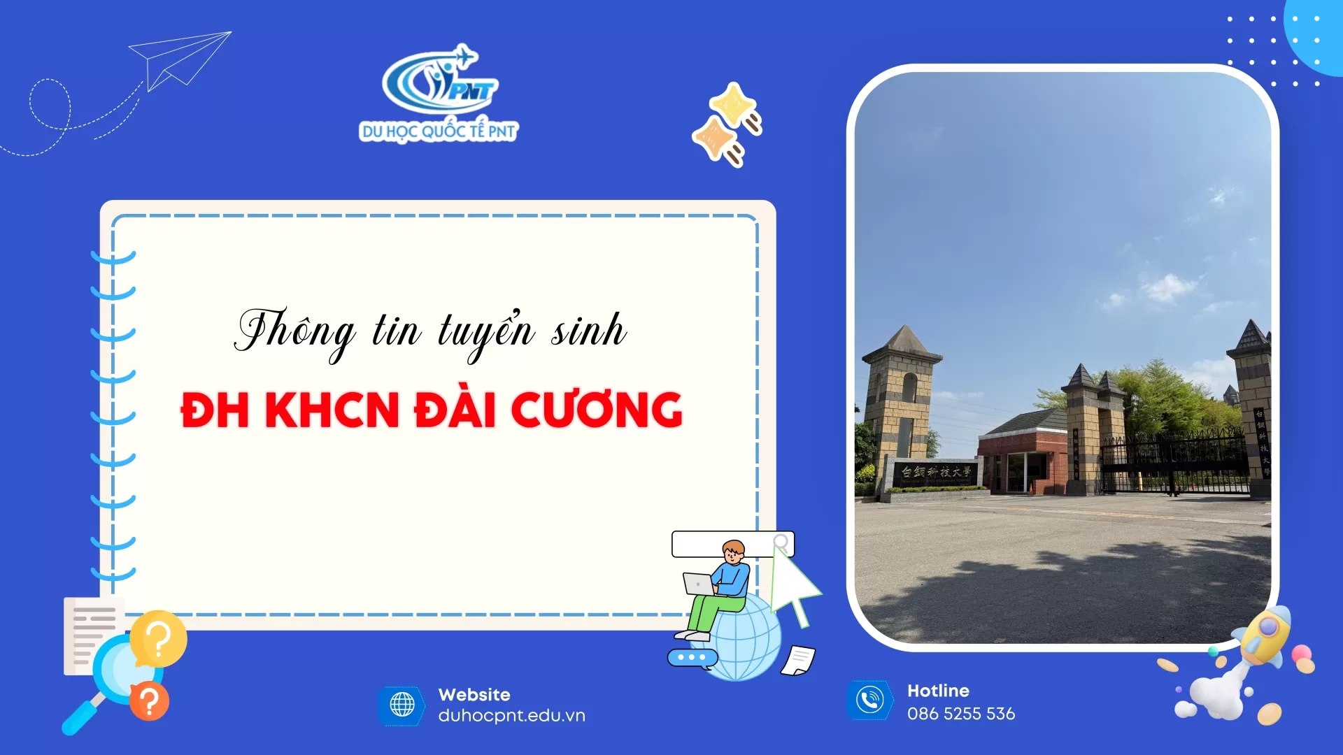 THÔNG TIN TUYỂN SINH HỆ 1+4 ĐẠI HỌC KHCN ĐÀI CƯƠNG  KỲ THÁNG 9/2026