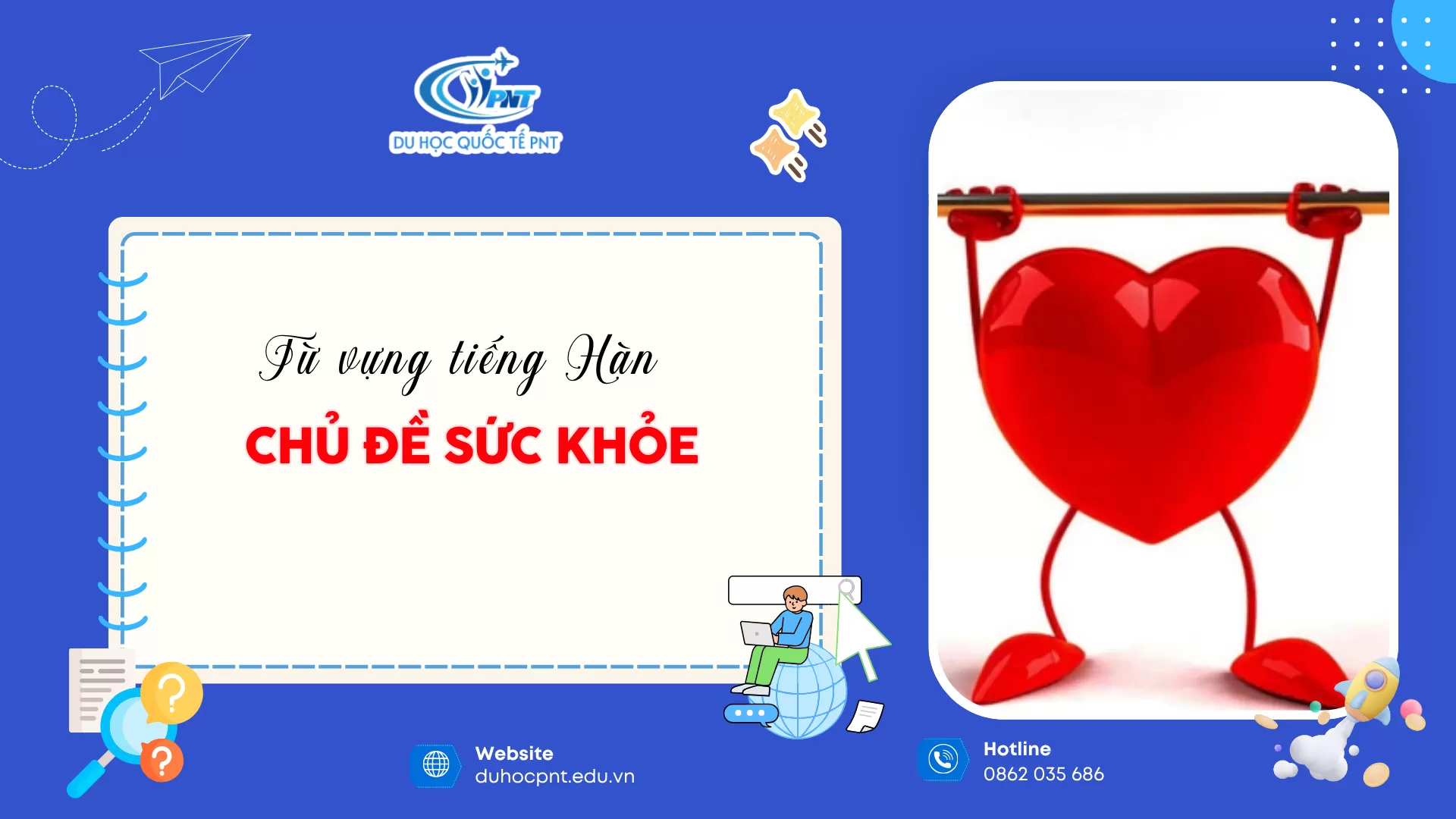 TỪ VỰNG TIẾNG HÀN CHỦ ĐỀ SỨC KHỎE cùng PNT